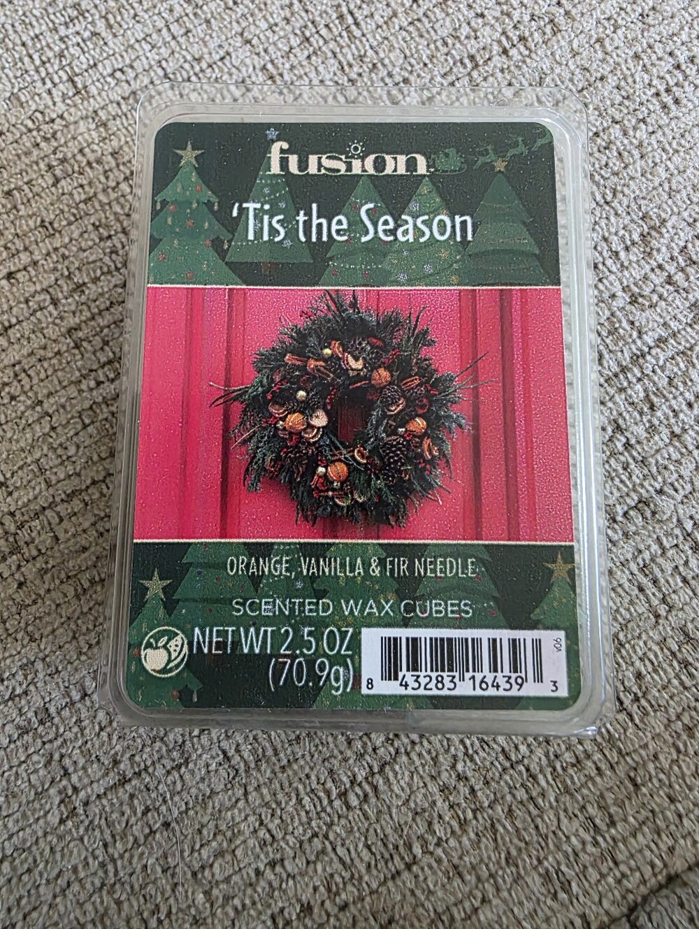 NEW Fusion 'Tis the Season Scented Wax Cubes
